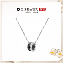 (Town Shop Section) Necklace Small Brute Waist Rose Gold Charity Black & White Ceramic Pendant Collarbone Chain Send Girlfriend