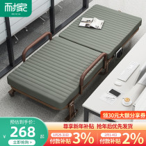 Folding bed office single lunch bed home rental double portable camp bed simple escort lunch bed