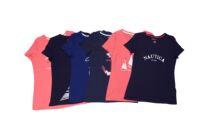 Foreign trade Europe and the United States original single ladies summer crew neck thin loose and comfortable knitted cotton bottomed short-sleeved pajamas can be worn outside