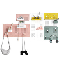 Nordic iron cave board non-perforated partition creative living room decoration wall exhibition tools finishing storage rack