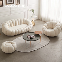 Nordic luxury single sofa chair small apartment living room balcony creative designer Net red pumpkin lazy sofa