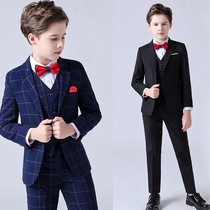 Boys small suit suit suit spring and autumn childrens host piano performance dress flower girl dress handsome middle child suit