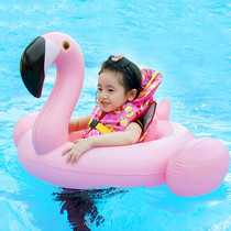 Inflatable swimming ring children's net red ins flamingo swimming ring water toy baby swimming equipment floating bed floating row
