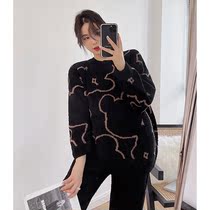 High J goods ~ fashion bear design AD Hepburn new ladies pajamas autumn and winter soft leisure long sleeve