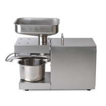 Household oil press Automatic household stainless steel frying machine Low noise small hot and cold pressing baked fried peanuts and sesame seeds