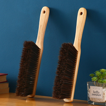 Lotus wood bed brush soft hair dust removal brush bed cleaning brush long handle sweep Kang broom home bedroom bed brush artifact