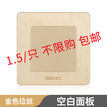 International Electrician Switch Socket Panel Porous 86 Wall Concealed 5 holes USB socket blank panel Home