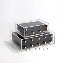 A modern light luxury simple acrylic storage jewelry box model room bedroom cloakroom dressing table ornaments