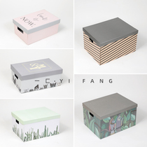 A modern light luxury simple creative paper storage box model room bedroom cloakroom dressing table ornaments