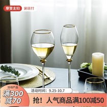 Modern Housewives Creative European Phnom Penh Glass Household Crystal Wine Cup Champagne Goblet Cocktail Cup