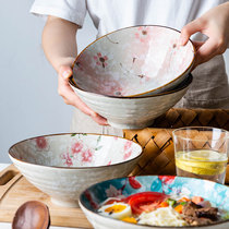 Modern housewife Japanese tableware ceramic soup noodle bowl large Bowl ramen bowl Bowl Salad Bowl home noodle bowl Bowl