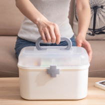 Large capacity medicine box household first aid medical box multi-layer full set dormitory student emergency medicine storage box
