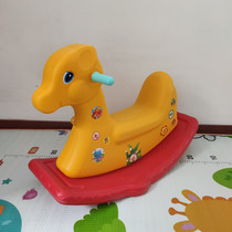 Children baby baby large rocking horse roller car two-in-one Trojan horse kindergarten baby 123 years old toys boys and girls