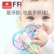 Heavenly molars baby baby tooth gum music Manhattan hand grip ball non-toxic silicone soft bite early education toys