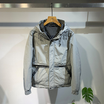 2022 Winter for mens cotton clothes with cap letter cotton clothes Korean version with light and thin youth casual blouses jacket tide