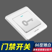 Concealed Door Access Switch Panel 86 Type Automatic Reset Button Out Button Cell Door Button Doorbell Switch
