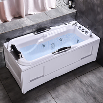 Acrylic embedded bathtub Household adult adult surfing massage constant temperature heating Free-standing small apartment bathtub