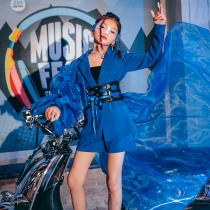 Girl Model Bully Walk Show Costume Children T Stand Out For A Cool Fashion Girl Jazz Dance Suit Tide Cool