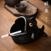 Xiangye cartoon frog ashtray creative retro home living room office fun tea pet ornaments large personality