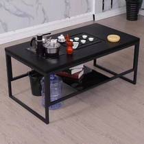 Upscale office furniture guests receive tea table quality Gongfu tea several burnt stone surface tea table 1 3 m double layer
