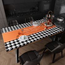 Light luxury leather thick table mat table mat waterproof pvc anti-scalding oil disposable household desktop mat table mat tablecloth