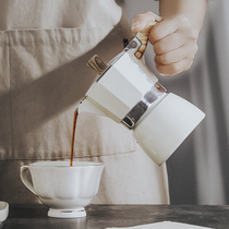 Mocha pot Italian hand-made coffee pot Home Italian special flavor coffee machine Portable small concentrated drip filter