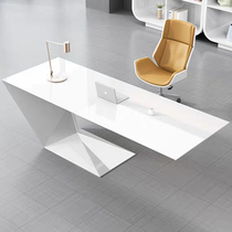 Bosses table simple modern paint office desks set together light luxury President manager table white medical beauty consulting table