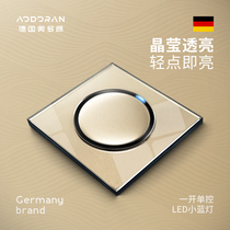 Odorant 86 type switch socket panel Home wall open single control One single-link 1 open light switch