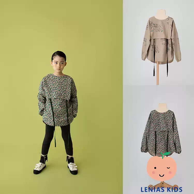 lenias LN家 folk made 21AW秋冬 男女童大领子长袖上衣