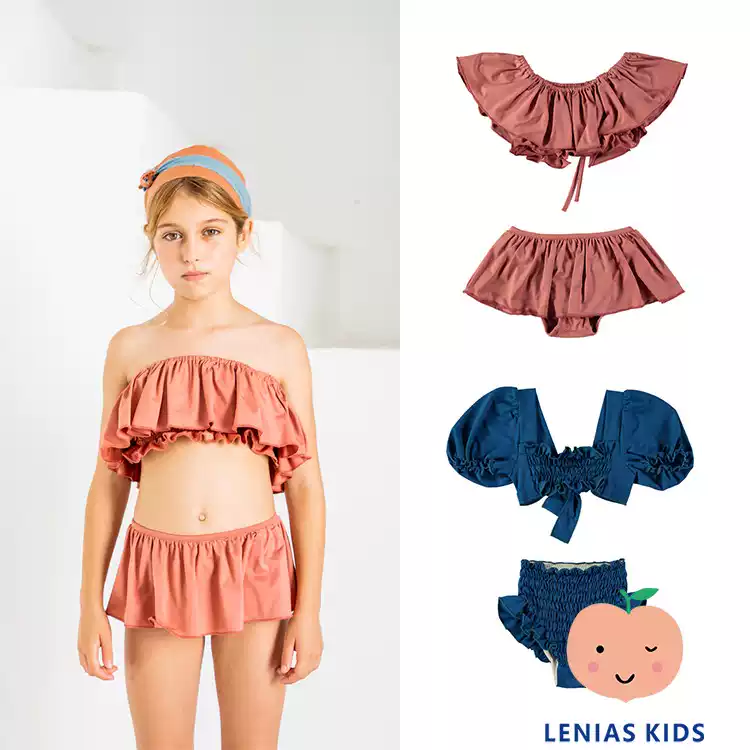 Lenias LN家 Belle chiara23SS 春夏 后背系带甜心公主泳衣