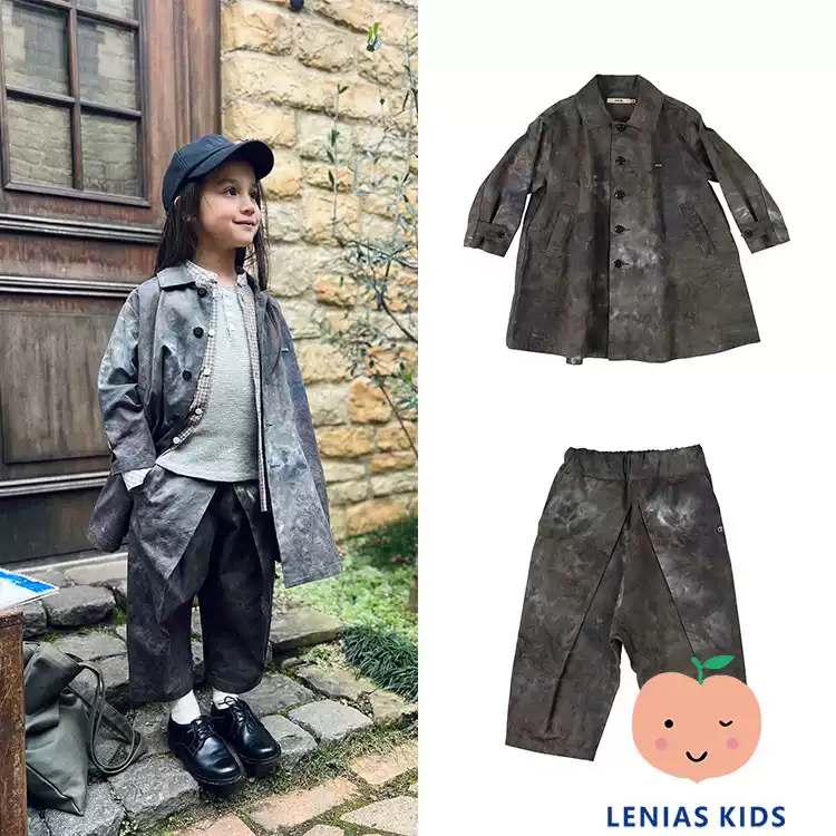 Lenias LN家 日本FITH 23AW秋冬 扎染风衣外套+裤子