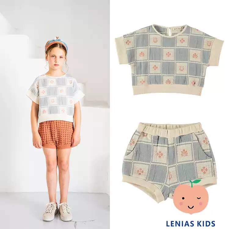 Lenias LN家 Belle chiara23SS 春夏 时尚俏皮洋气短袖套装
