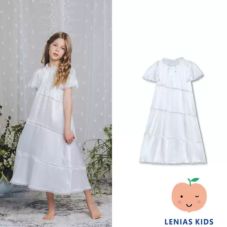 lenias LN家 Amiki 23SS 春夏 文艺复古蕾丝甜美睡裙