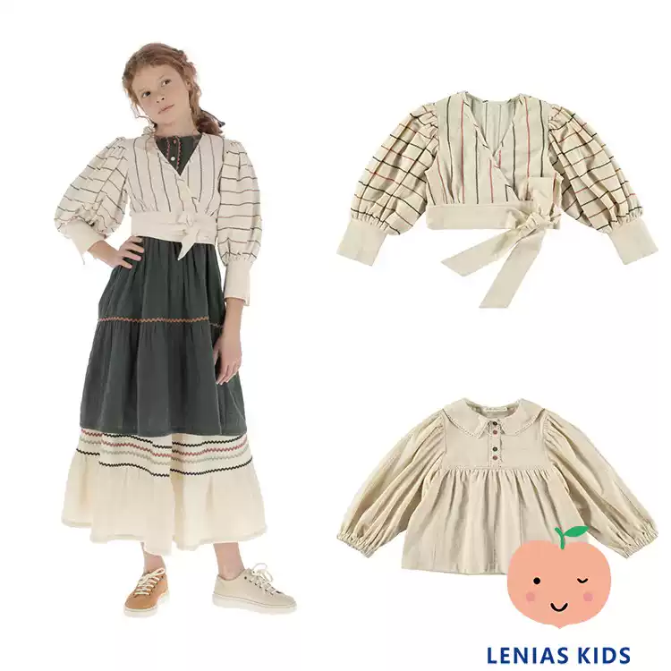 Lenias LN家 Belle chiara23AW秋冬 时尚条纹上衣＋衬衣
