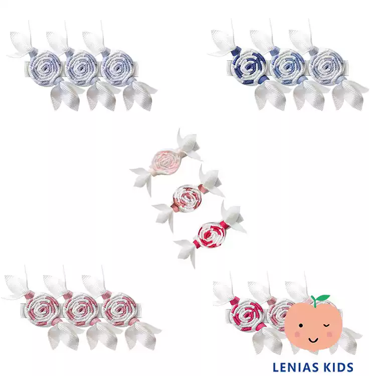 lenias LN家 milledeux21 女童可爱糖果组合装发夹头饰