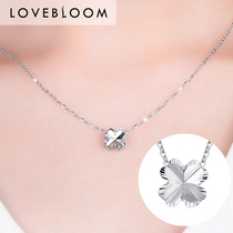 Platinum necklace Female PT950 platinum necklace pt999 Platinum pendant Clover clavicle chain Sleeve chain Prime chain