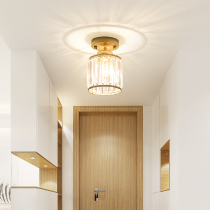 Aisle small ceiling light corridor balcony small light door cloakroom ceiling light American simple entrance Crystal Light
