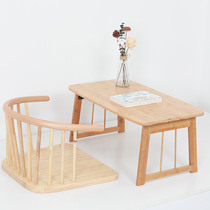 Tatami small table foldable window small tea table bamboo Japanese kang table household low table sitting simple window table