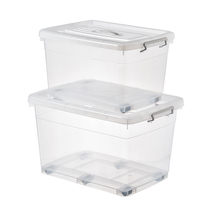 Transparent storage box plastic extra-large clothes packing box clearance storage cabinet storage box full transparent box