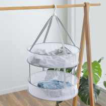 Sweater net pocket hanging clothes basket clothes tile cashmere sweater household closed socks special drying rack