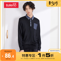 baleno Benilu 2021 spring and summer new casual polo shirt mens lapel t-shirt paul shirt jacket