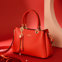 Bride bag 2021 new womens bag wedding red Hand bag large capacity wedding bag shoulder crossbody fashion versatile