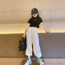 Girls Summer Suit 2022 New Internet Red Korean Version Foreign Air Trendy Womens Street Dance Sports Casual Fried Street Tide
