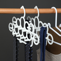 Rice Wood creative Tie Rack multifunctional belt hanger silk scarf storage rack candy color scarf drying rack