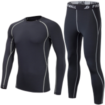 Winter men PRO sports tight fitness suit set quick-drying compression running training long sleeve trousers sports suit