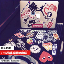103 Tide brand luggage travel box stickers personality trend laptop scooter European and American stickers