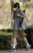 Nobodyknows summer original homemade multi-color embroidered silhouette cityboy loose and versatile short-sleeved POLO shirt