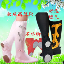 Soft-soled high-tube performance clothing Shoe cover Performance socks Mens and womens national dance shoes Tibetan dance boots Xinjiang dance shoes
