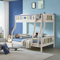 Pine Castle Kingdom bed double-layer solid wood bunk bed a bunk bed as well as pillow childrens cots TC901 bunk bed Pine