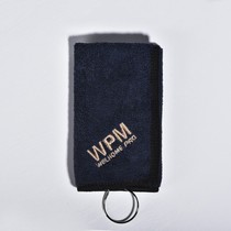 WPM Huijia LOGO embroidered towel clean rag coffee wipe towel barista accessories with adhesive hook thickened